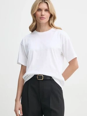 Filippa K t-shirt bawełniany damski kolor biały 31287