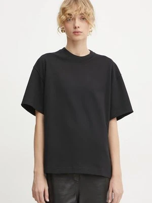 Filippa K t-shirt bawełniany damski kolor czarny 30648