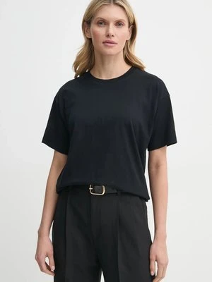 Filippa K t-shirt bawełniany damski kolor czarny 31287