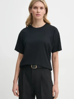 Filippa K t-shirt bawełniany damski kolor czarny 31287