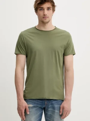 Filippa K t-shirt bawełniany męski kolor zielony gładki 28474