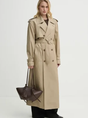 Filippa K trencz bawełniany damski kolor beżowy przejściowy 31569