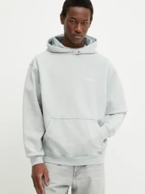 Filling Pieces bluza bawełniana kolor szary z kapturem z nadrukiem 80699839980