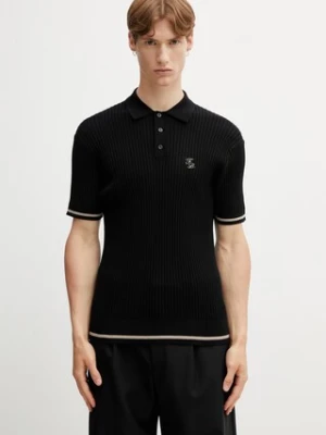 Filling Pieces Fine Knit polo bawełniane męskie