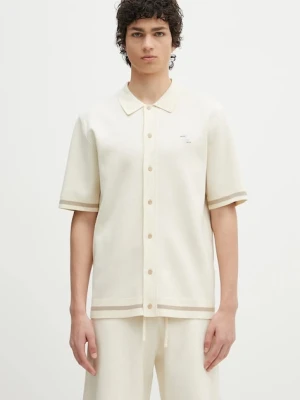 Filling Pieces koszula Classic męska kolor beżowy relaxed z kołnierzykiem klasycznym 91222209936