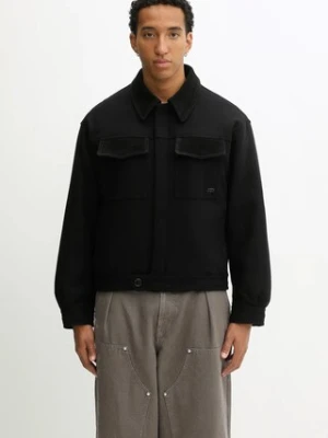 Filling Pieces kurtka z dodatkiem wełny Box Varsity kolor czarny przejściowa 422560501227
