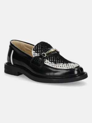 Filling Pieces półbuty skórzane Loafer Rugby Degrade męskie kolor czarny 122511303248
