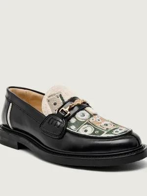 Filling Pieces Skórzane loafersy Speaker Wall | shearling