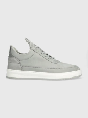 Filling Pieces sneakersy nubukowe Low Top Base szary