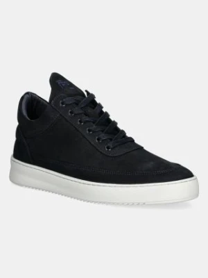 Filling Pieces sneakersy nubukowe Low Top Ripple Nubuck kolor granatowy 10122841658