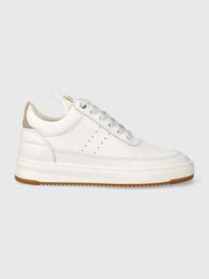 Filling Pieces sneakersy skórzane Low Top Bianco kolor biały 10127791921