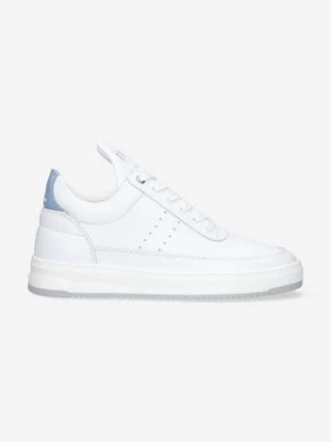 Filling Pieces sneakersy skórzane Low Top Bianco kolor biały 10127793008