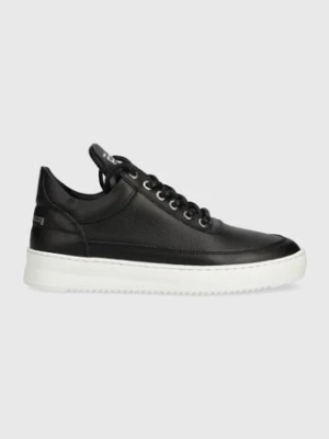 Filling Pieces sneakersy skórzane Low Top Crumbs kolor czarny 10127541861