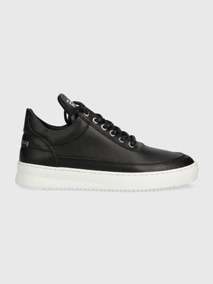 Filling Pieces sneakersy skórzane Low Top Crumbs kolor czarny 10127541861