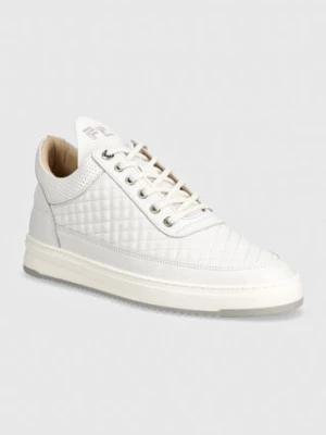 Filling Pieces sneakersy skórzane Low Top kolor biały 10100151901