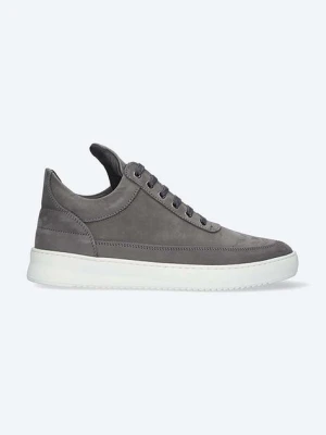 Filling Pieces sneakersy skórzane Low Top Ripple Nubuck 25122842002 kolor szary