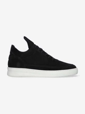 Filling Pieces sneakersy zamszowe Low Top Perforated 10120101861 kolor czarny