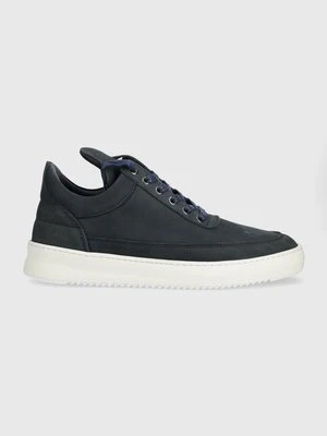 Filling Pieces sneakersy zamszowe Low Top Ripple Nubuck 25122842001 kolor granatowy