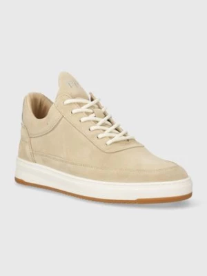 Filling Pieces sneakersy zamszowe Low Top Ripple Suede kolor beżowy 10122791919