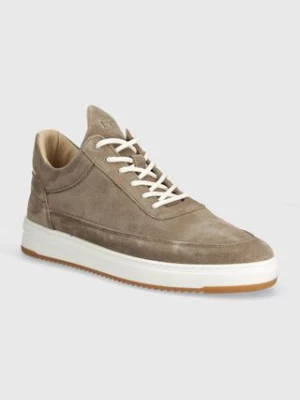 Filling Pieces sneakersy zamszowe Low Top Ripple Suede kolor beżowy 25122799988