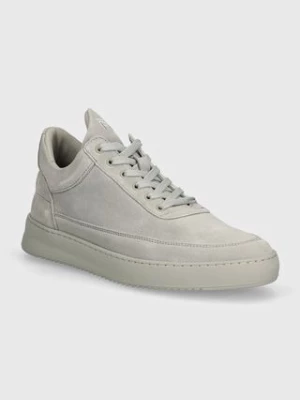 Filling Pieces sneakersy zamszowe Low Top Suede All Grey kolor szary 10122791783