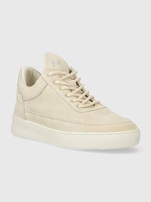 Filling Pieces sneakersy zamszowe Low Top Suede kolor beżowy 10122793035