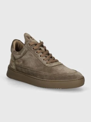 Filling Pieces sneakersy zamszowe Low Top Suede kolor brązowy 10122791405