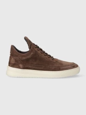 Filling Pieces sneakersy zamszowe Low Top Suede kolor brązowy 10122791909