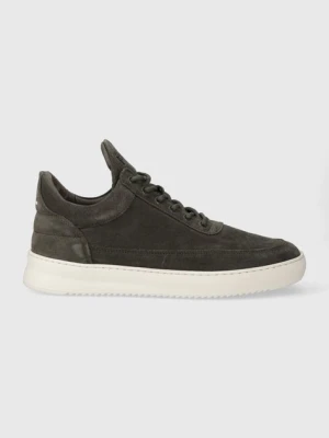 Filling Pieces sneakersy zamszowe Low Top Suede kolor zielony 10122791325