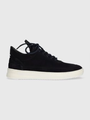 Filling Pieces sneakersy zamszowe Low Top Suede Organic kolor granatowy 10122791658