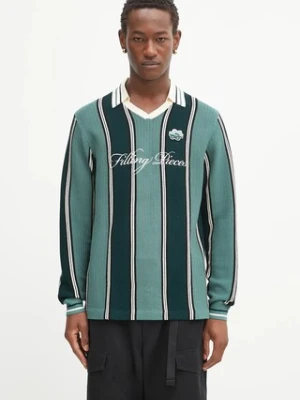 Filling Pieces sweter Knit Football Jersey męski kolor zielony 422574500148