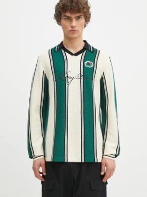 Filling Pieces sweter Knit Football Jersey męski kolor zielony lekki 91099041926