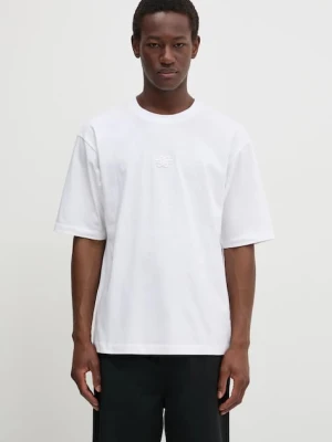 Filling Pieces T-shirt bawełniany Boxy Embroidered biały