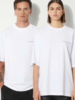 Filling Pieces t-shirt bawełniany Boxy kolor biały gładki 74413781901