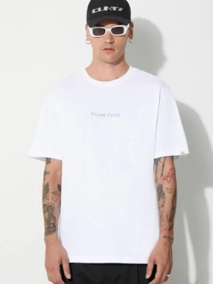 Filling Pieces t-shirt bawełniany Carabiner kolor biały z nadrukiem 74417051901