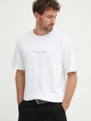 Filling Pieces t-shirt bawełniany Carabiner kolor biały z nadrukiem 74417051901