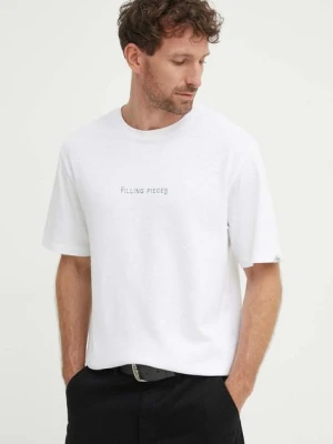 Filling Pieces t-shirt bawełniany Carabiner kolor biały z nadrukiem 74417051901