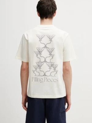 Filling Pieces T-shirt męski bawełniany Champagne