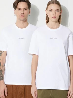 Filling Pieces t-shirt bawełniany Slim kolor biały z nadrukiem 74434001901