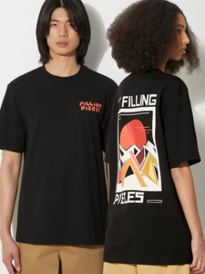 Filling Pieces t-shirt bawełniany Sunset kolor czarny z nadrukiem 74417021861