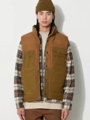 Filson bezrękawnik puchowy Down Cruiser Vest męski kolor brązowy zimowy FMGIL0005