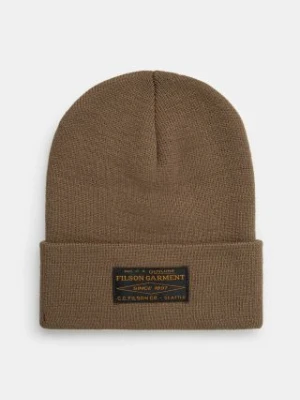 Filson czapka Ballard Watch Cap kolor zielony z grubej dzianiny FMACC0186