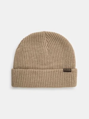 Filson czapka wełniana Watch Cap kolor beżowy z cienkiej dzianiny wełniana FMACC0051