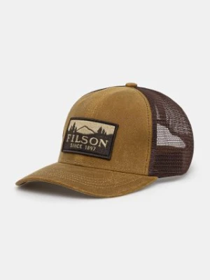 Filson czapka z daszkiem Logger Mesh Cap kolor brązowy z aplikacją FMACC0044