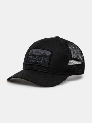 Filson czapka z daszkiem Logger Mesh Cap kolor czarny z aplikacją FMACC0044