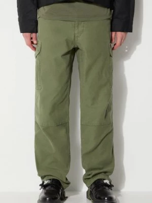 Filson spodnie bawełniane Field Cargo Pants kolor zielony w fasonie cargo FMPAN0016