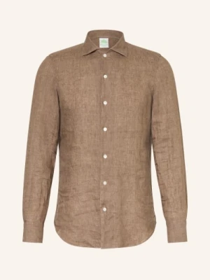 Finamore 1925 Koszula Lniana Tokyo Nico Regular Fit braun