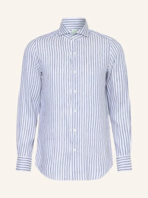 Finamore 1925 Koszula Tokyo Sergio Slim Fit Z Lnu blau