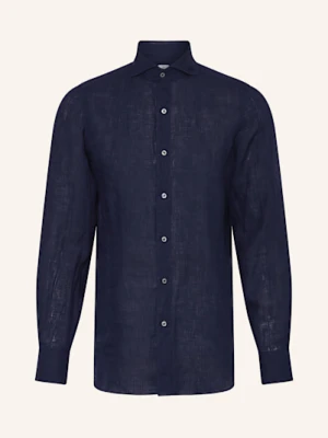 Finamore 1925 Koszula Z Lnu Tokyo Sergio Slim Fit blau