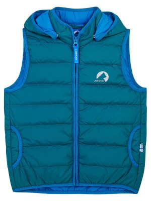 finkid Dwustronna kamizelka pikowana "Vanuli" w kolorze niebiesko-zielonym rozmiar: 80/90